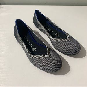 Rothys the flat gray bird eye round
